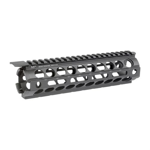 Uppgradera din AR-15 med Midwest Industries Free-Float Handguard, M-LOK-kompatibel, lätt att installera, med Picatinny-toppräls och slitstark anodiserad yta.