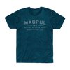 Magpul GO BANG T-SHIRT i en atletisk passform, tillverkad av 60% ring-spun cotton och 40% polyester, med hållbar sömnad och bekväm etikett.