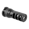 KEYMO Muzzle Brake ger snabb montering av dämpare och minskar rekyl, vilket ger en plattare skottbild. Tillverkad i 4140 HT Alloy Steel med svart nitride finish.