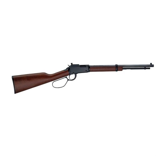 Henrys Small Game Carbine har en justerbar sikte, amerikansk valnötsskaft och en stor loop-hävstång, perfekt för jakt i alla väder och terränger.