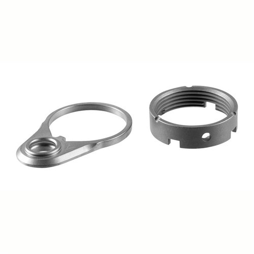 Denna kombopack innehåller både en titanium QD endplate och en titanium castle nut, vilket ger ökad hållbarhet och lägre vikt för din AR-15.