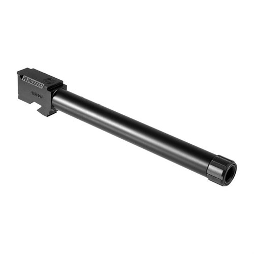 Silencerco's threaded barrels för Glock® är tillverkade av 416R rostfritt stål, passar Gen 3 och Gen 4, och har 1/2x28 gängor för 9mm. Inkluderar gängskydd.