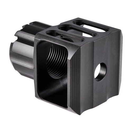 LOUD AND FLASHY 24mm muzzle brake minskar rekyl och muzzlerise, samtidigt som den förstärker ljud och blixt, tillverkad av 17-4ph rostfritt stål.