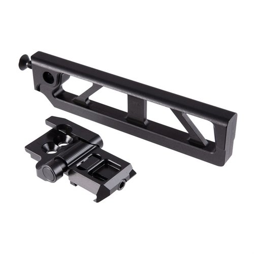 JMAC 6-tums skeletoniserad tube med 1913 folding mech erbjuder lättvikt, 6 positioner och kompatibilitet med SIG-mekanismer för optimal vikbarhet.