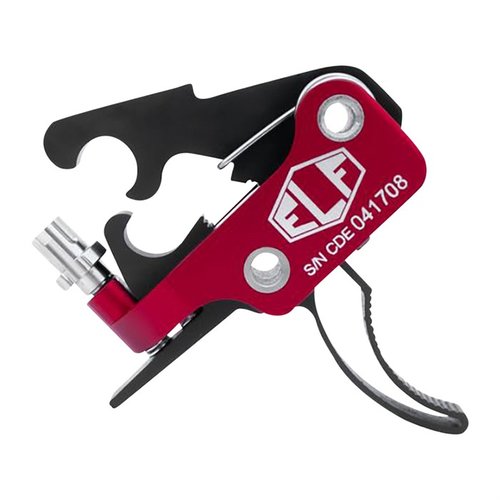 ELF Match Trigger för AR-15 erbjuder justerbart avtryck från 2,75 till 4 lbs, extremt kort drag, och är byggd för snabbhet och precision.