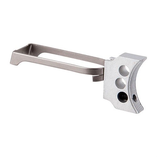 Fusion 1911 3-HOLE TRIGGER erbjuder justerbar längd och en lätt aluminiumdesign för optimal passform och prestanda, tillgänglig i silver eller svart finish.