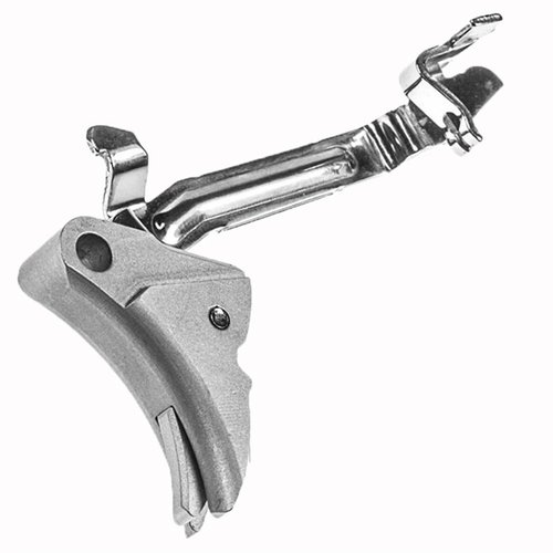 Justerbart avtryck med trigger bar för Glock® 9/40/357, tillverkat av 6061 aluminium. Enkel justering av pre travel och over travel utan att ta bort avtryckaren.