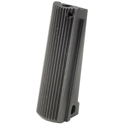 Den blå 1911 mainspring housing från Les Baer Custom eliminerar gapet mellan höljet och ramen, vilket ger en tight och wobble-free passform för 1911 Auto.