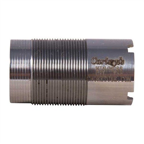 Carlsons 12GA Win-Choke choke tubes i rostfritt stål erbjuder hållbarhet och kompatibilitet med flera gevär, perfekta för magnum och stålskott.