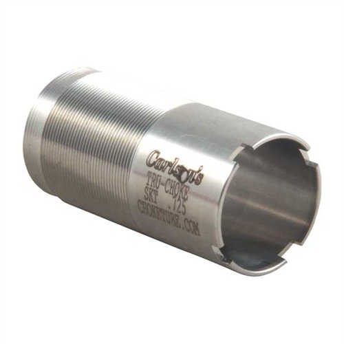 Carlsons 12GA Tru-Choke rör av rostfritt stål passar många hagelgevär och är kompatibla med magnum och stålskott, idealiska för jakt och sportskytte.