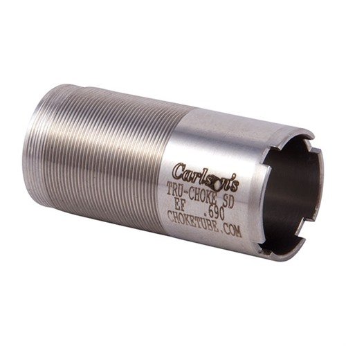 Carlsons 12GA Tru-Choke Thinwall choke tuber i rostfritt stål erbjuder hög hållbarhet och passar många populära hagelgevär, inklusive Win-Choke och Rem Choke.