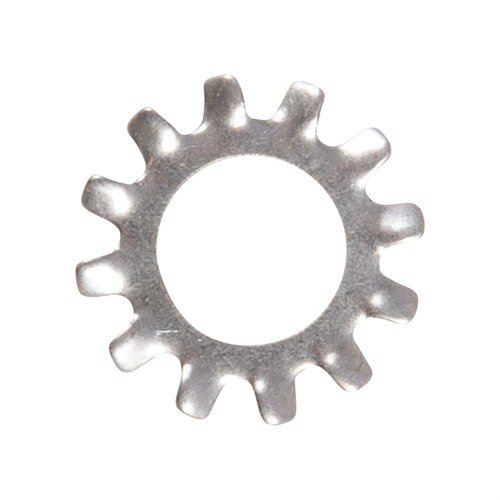 AR-15 A4 LOCK WASHER i silver rostfritt stål ger pålitlig låsning och hållbarhet för din Colt AR15-A4, perfekt för att säkerställa stabila och säkra delar.