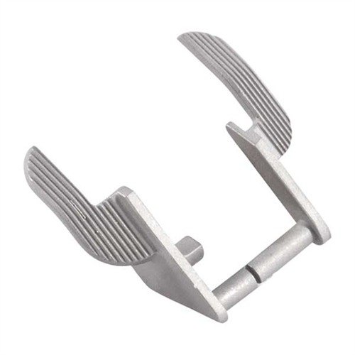 Caspian 1911 High Capacity Beavertail Grip Safety och ambidextrous safety är CNC-bearbetade i 4140 carbon steel, designade för perfekt passform och säkerhet.