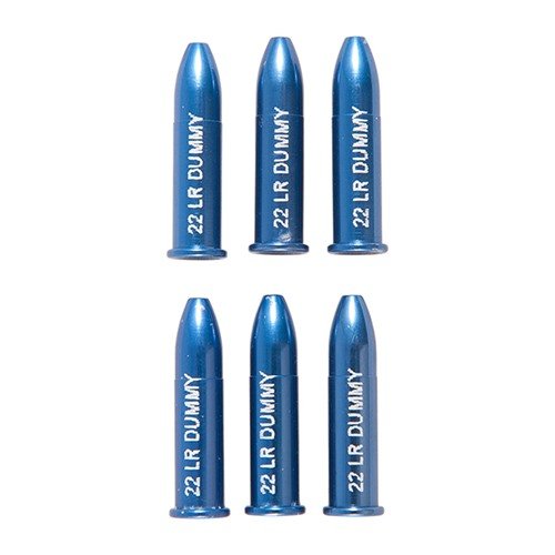 A-ZOOM RIMFIRE DUMMY ROUNDS är säkra och exakt tillverkade provrundor för att testa vapenfunktion, med svart hylsa för enkel identifiering och säker användning.