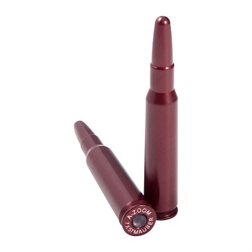 A-ZOOM AMMO SNAP CAP DUMMY ROUNDS för 7X57MM MAUSER är perfekta för övning av laddning, urladdning och torrskjutning med hållbar design och realistisk form.