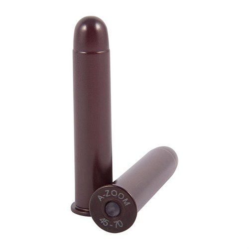 AMMO SNAP CAP DUMMY ROUNDS för 45-70 Government är perfekta för att öva laddning, urladdning och torrskjutning med en hållbar aluminiumkropp och syntetisk tändspole.