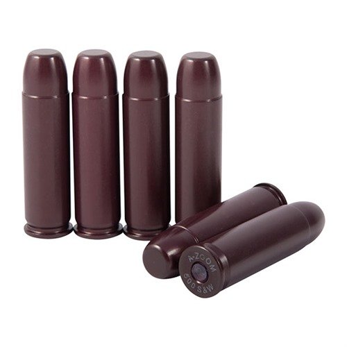 AMMO SNAP CAP DUMMY ROUNDS från A-ZOOM gör det möjligt att öva på att ladda, avladda och torrskjuta med en hållbar aluminiumkropp och syntetisk dämpande tändspole.
