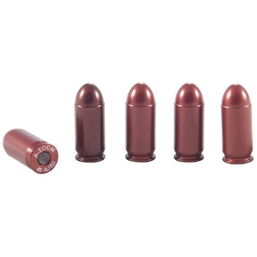 AMMO SNAP CAP DUMMY ROUNDS, 45 ACP är perfekta för att öva laddning, avladdning och torrskjutning med hållbar aluminiumkropp och syntetisk dämpande tändspole.