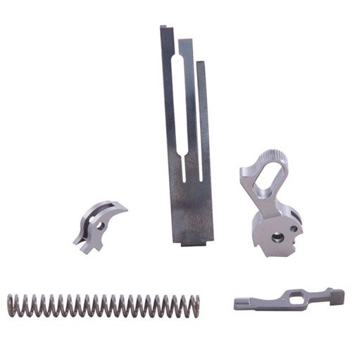 Få matchkvalitet på avtrycket med våra 1911 Trigger Pull Kits. Drop-in-kit med lång livslängd och minimalt behov av justering. Perfekt för både tävling och tjänst.