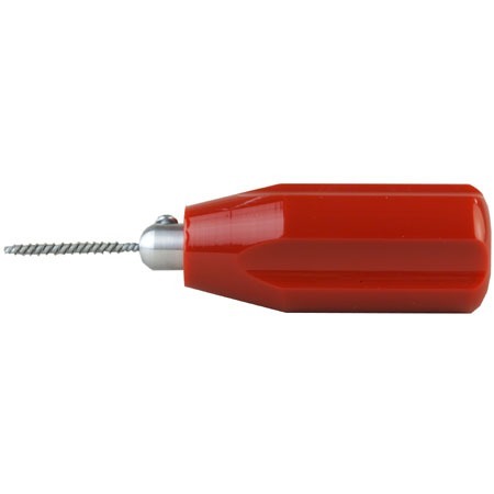 Dewey Shotgun Port Cleaning Brush är kompakt och effektiv, med rostfria borstar som snabbt tar bort plast och kolavlagringar från svåra områden.