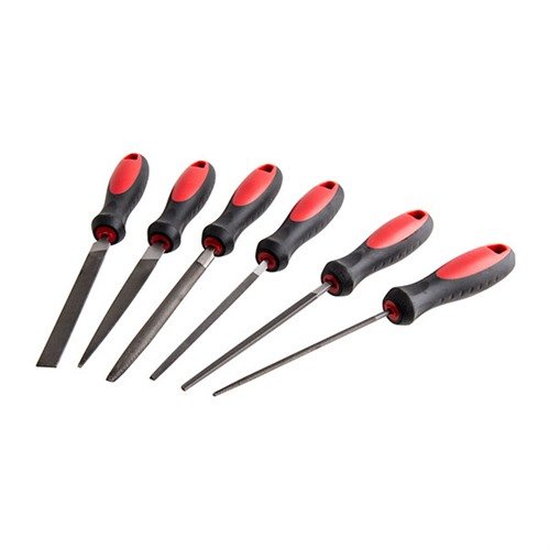 KEY FILE SET W/HANDLES från FRIEDR. DICK GMBH erbjuder högkvalitativa verktyg för precisionsbearbetning av vapen, med ergonomiska handtag för ökad komfort.