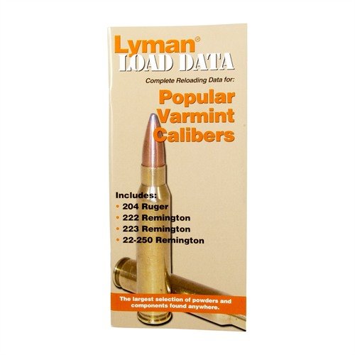 LYMAN LOAD DATA BOOK för 20 och 22 kaliber erbjuder omfattande laddningsdata och tips för att optimera din ammunition, perfekt för både nybörjare och erfarna skyttar.