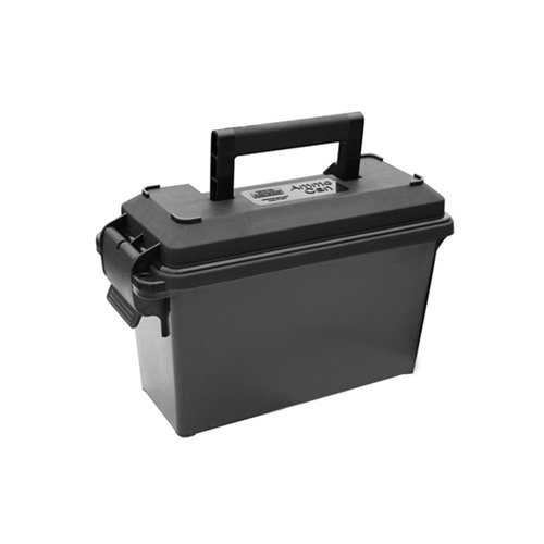 MTM Ammo Can 30 Cal-Black är en robust och vattentät förvaringslösning för ammunition, designad för att skydda din utrustning från fukt och skador.