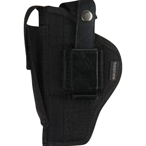 Bulldog Belt/Clip Ambi Holster är en mångsidig och hållbar lösning för att bära din pistol, passar pistoler med 2 1/2-3 3/4 tums pipor.