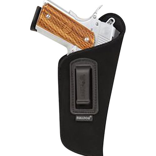 Bulldog Deluxe Inside Pants Holster är perfekt för diskret bärande, tillverkad av hållbart material och passar pistoler med en piplängd på 2 1/2-3 3/4 tum.