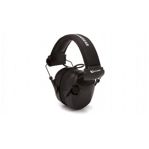 Sentinel Elec Ear Muff med Aux Jack erbjuder 26dB ljuddämpning, perfekt för skydd under skytte och samtidigt möjlighet att lyssna på musik eller kommunikation.