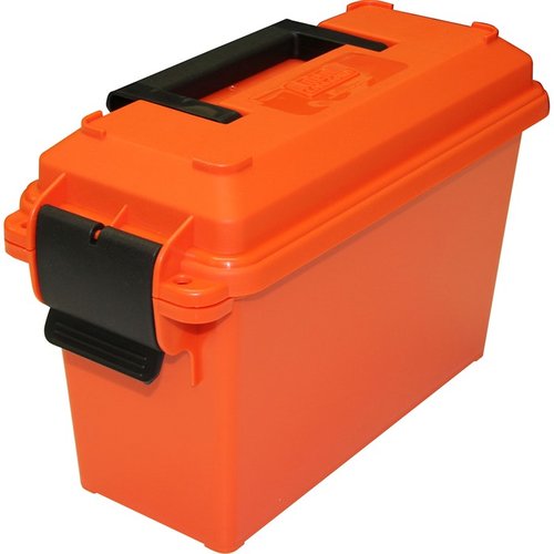 30 Caliber Ammo Can Tall Orange från MTM CASE-GARD är hållbar, vattentät och idealisk för förvaring av ammunition och tillbehör, med en praktisk och synlig design.