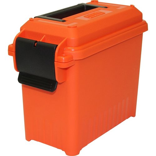 Bulk Storage Ammo Can Mini Orange från MTM CASE-GARD erbjuder hållbar förvaring av ammunition med vattentålig design och lättviktsmaterial för enkel transport.