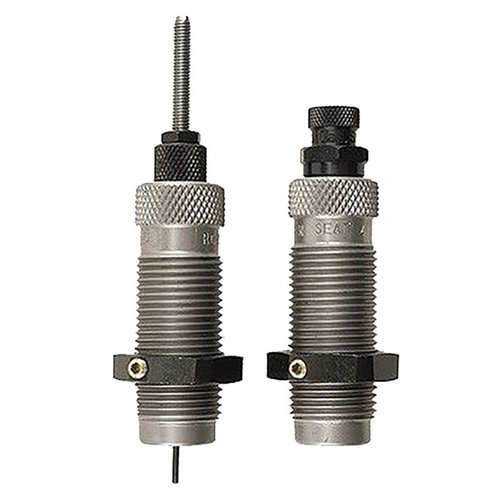 Denna 2-die set från RCBS är perfekt för omladdning av bottleneck-hylsor, med en Full-Length Sizer Die och Seater Die för exakt passform och säker bullet seating.