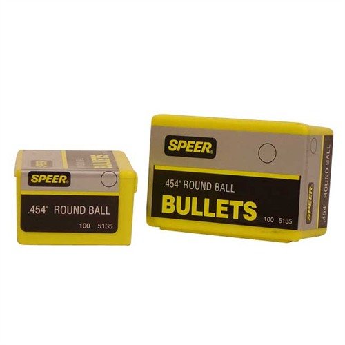 Speer Bullet Muz Rnd Ball .454 erbjuder hög precision och pålitlighet för alla dina skyttebehov, perfekt för både träning och tävling.