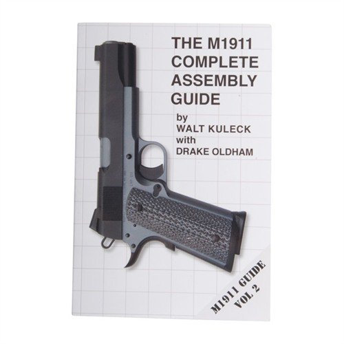 M1911 COMPLETE ASSEMBLY GUIDE-VOLUME II ger en steg-för-steg-guide för att bygga eller uppgradera din 1911-pistol med över 400 bilder och tips.