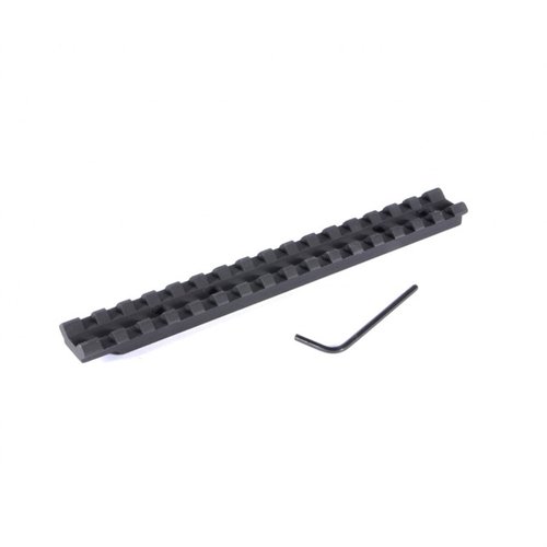 EGW Ruger American Short Action Scope Bases ger en enhetlig Picatinny skena utan borrning, lätt aluminiumkonstruktion och enkel justering av ögonavstånd.