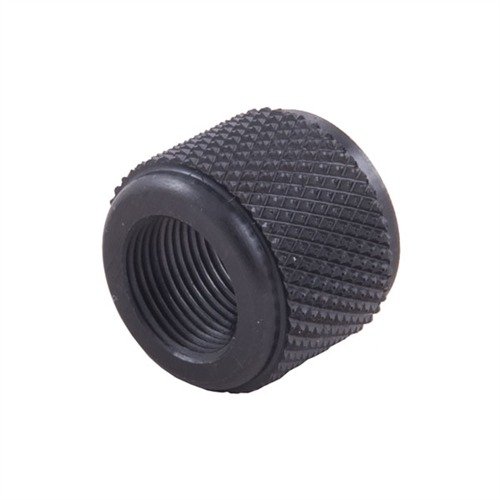 THREAD PROTECTOR 1/2-28 skyddar gängor från skador och ger mynningen ett färdigt utseende. Lätt att montera med diamantmönstrad knurling.