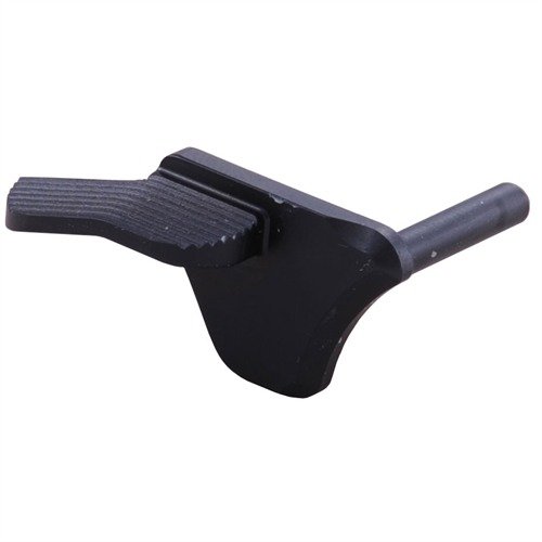 Den förlängda thumb safety är tillverkad av solid stål med en ergonomiskt utformad, djupspårig pad för snabb och säker aktivering under stressiga förhållanden.