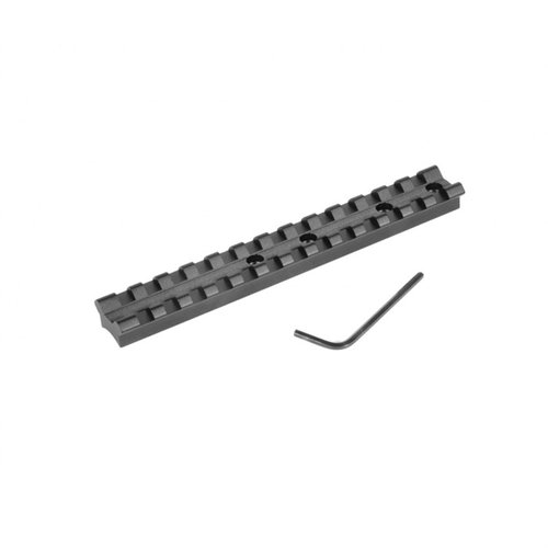 EGW Traditions Break-Open Muzzleloader Scope Bases ger en enstyckig Picatinny rail utan borrning, lättviktig konstruktion och enkel justering av ögonavstånd.