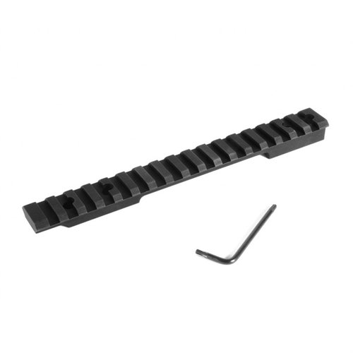 EGW Weatherby Mark V HD Scope Bases erbjuder en robust Picatinny rail för enkel montering, precisionstillverkad i 7075 T6 aluminium för ökad noggrannhet.