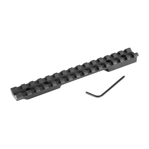 WINCHESTER XPR Picatinny scope mount är ambidextrös, tillverkad av hållbart material och erbjuder flexibilitet för montering av sikten och tillbehör.