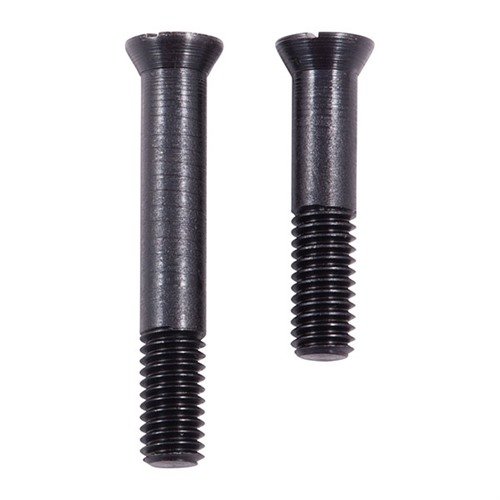 SLOTTED HEAD TRIGGERGUARD SCREWS från FORSTER PRODUCTS, INC. är tillverkade av maskinbearbetad verktygsstål för maximal styrka och hållbarhet. Blånerad stål, längd varierar.