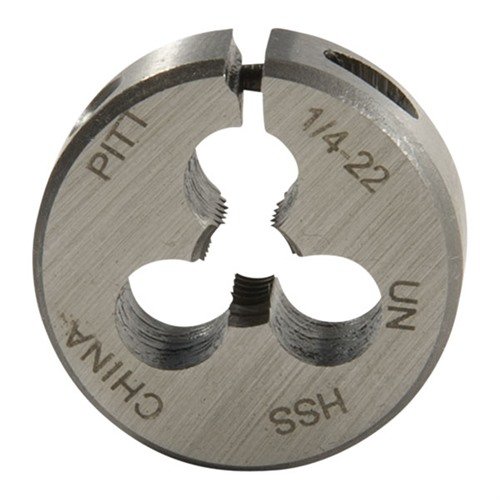 Brownells Fractional Carbon Dies erbjuder precision och hållbarhet för trådning av vapendelar, tillverkade av högkvalitativt kolstål för enkel fragmentborttagning.