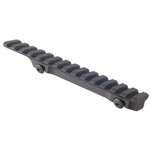 Säker montering av optik på Ruger Mini-14 Ranch Rifle med denna aluminium Picatinny rail mount, som erbjuder lång ögonavstånd och snabb målfångst.