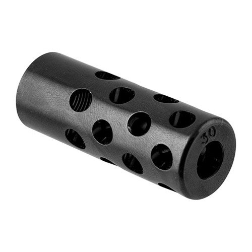 QUIET MUZZLE BRAKE 30 CALIBER minskar ljudet och rekylen, styr gaserna bort från skytten och förbättrar snabbhet vid följdskott utan att påverka noggrannhet.