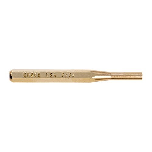 Grace USA Brass Punch Set erbjuder hållbara, icke-marring verktyg i premium mässing, perfekt för precision och känsliga uppgifter med åtta olika storlekar.