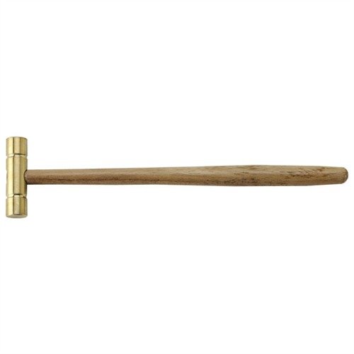 Den lätta SMALL, SOLID BRASS HAMMER på 2 oz är perfekt för maximal kontroll utan att skada fina delar, med en elegant formad trähandtag.