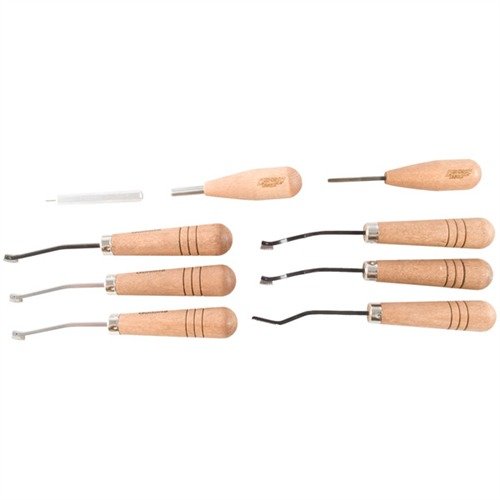 PREMIER CHECKERING SET från GUNLINE erbjuder allt du behöver för checkering med detaljerade instruktioner och mönster, inklusive 6 verktyg för perfekt resultat.