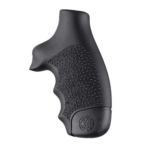 MONOGRIPS från HOGUE erbjuder en ergonomisk design för ett fast grepp och minskar rekyl, perfekt för S&W J Round med ett slitstarkt nylon- och gummigrepp.