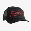 MAGPUL WORDMARK PATCH TRUCKER HAT BLACK/RED